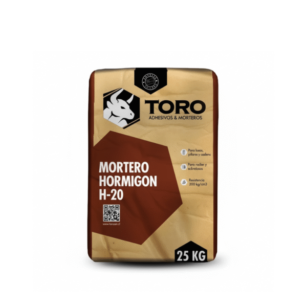 hormigon preparado H20 25kg morteros toro